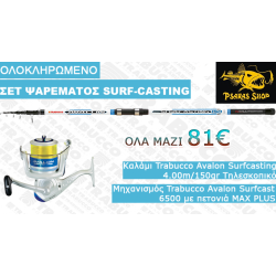 ΣΕΤ ΨΑΡΕΜΑΤΟΣ Νο 03Α/ SURF CASTING- AVALON 4.00m/150gr+ AVALON 6500
