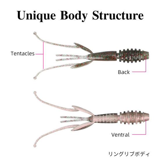 TSURINOYA SL-2006 Τεχνητή Γαρίδα Σιλικόνης 88mm 2.2gr – Shrimp Soft Bait LRF TSURINOYA SL-2006 Τεχνητή Γαρίδα Σιλικόνης 88mm 2.2gr – Shrimp Soft Bait LRF