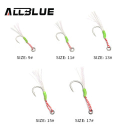 Allblue Head Single Assist Hook Luminous Allblue Head Single Assist Hook Luminous