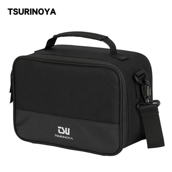 TSURINOYA Multi-Purpose Fishing Reels Bag Large Capacity Removable Partition Waterproof Adjustable Fishing Reel Storage Case