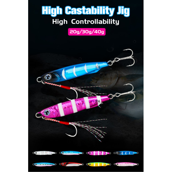 Βυθιζομενο Τεχνητο TSURINOYA Bayonet Jig 20-30-40gr Βυθιζομενο Τεχνητο TSURINOYA Bayonet Jig 20-30-40gr