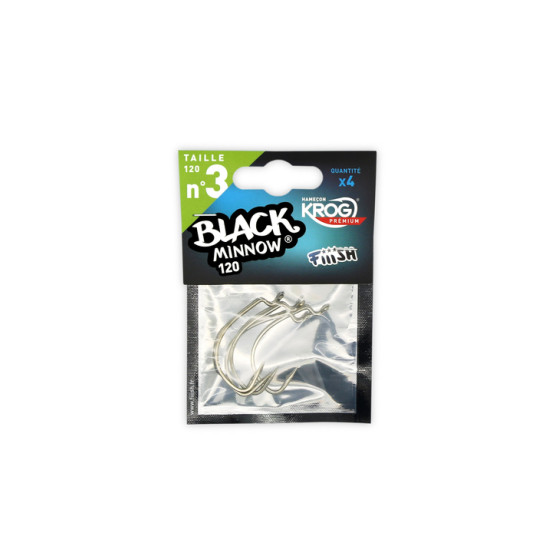 FIIISH ''BLACK MINNOW 120'' SPARE HOOK No.3