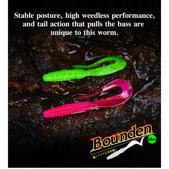 Σιλικόνη TSURINOYA BOUNDEN 63mm 0.7gr (40τεμ) – Ajing & Light Game με Άρωμα Γαρίδας Σιλικόνη TSURINOYA BOUNDEN 63mm 0.7gr (40τεμ) – Ajing & Light Game με Άρωμα Γαρίδας