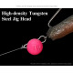 TSURINOYA Tungsten Cheburashka Steel Jig Head 1.5/3/5/7g Lead Sinker Soft Lure Texas PINK TSURINOYA Tungsten Cheburashka Steel Jig Head 1.5/3/5/7g Lead Sinker Soft Lure Texas PINK