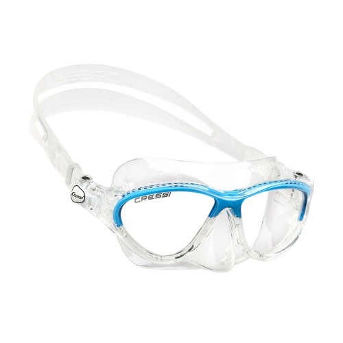 Cressi Moon Kid Silicone Mask Clear/Frame Blue ΜΑΣΚΕΣ