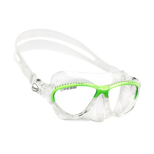 Cressi Moon Kid Silicone Mask Clear/Frame Lime  ΜΑΣΚΕΣ