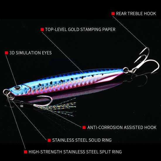 ALLBLUE DRAGER Super Slim SSZ Metal Casting Jig 60gr