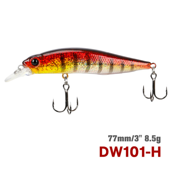 Τεχνητο TSURINOYA 77SP Suspending Minnow DW101 77mm 8.5gr 0.7-0.9m Τεχνητο TSURINOYA 77SP Suspending Minnow DW101 77mm 8.5gr 0.7-0.9m