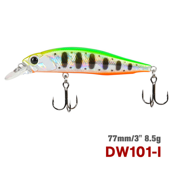 Τεχνητο TSURINOYA 77SP Suspending Minnow DW101 77mm 8.5gr 0.7-0.9m Τεχνητο TSURINOYA 77SP Suspending Minnow DW101 77mm 8.5gr 0.7-0.9m