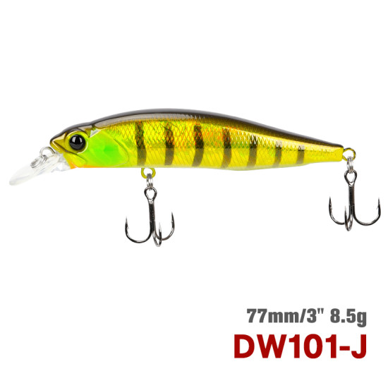 Τεχνητο TSURINOYA 77SP Suspending Minnow DW101 77mm 8.5gr 0.7-0.9m Τεχνητο TSURINOYA 77SP Suspending Minnow DW101 77mm 8.5gr 0.7-0.9m