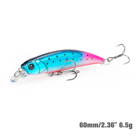 Τεχνητο TSURINOYA INTRUDER 60S Sinking Minnow 6.5g Τεχνητο TSURINOYA INTRUDER 60S Sinking Minnow 6.5g