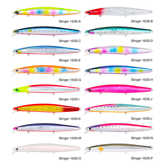 Τεχνητο TSURINΟYA 163S Sinking Saltwater Minnow STINGER 34.2gr Τεχνητο TSURINΟYA 163S Sinking Saltwater Minnow STINGER 34.2gr