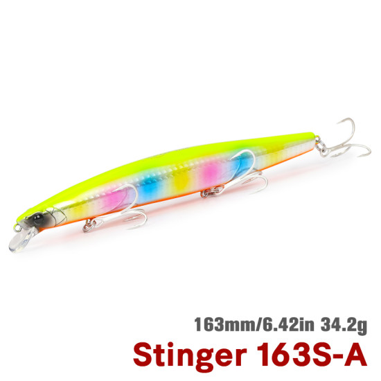 Τεχνητο TSURINΟYA 163S Sinking Saltwater Minnow STINGER 34.2gr Τεχνητο TSURINΟYA 163S Sinking Saltwater Minnow STINGER 34.2gr