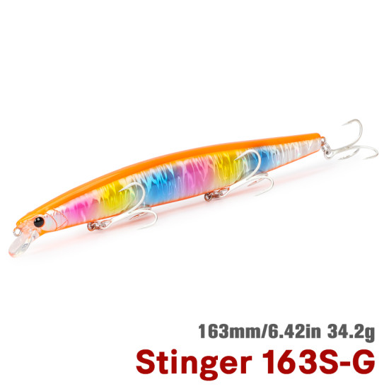 Τεχνητο TSURINΟYA 163S Sinking Saltwater Minnow STINGER 34.2gr Τεχνητο TSURINΟYA 163S Sinking Saltwater Minnow STINGER 34.2gr