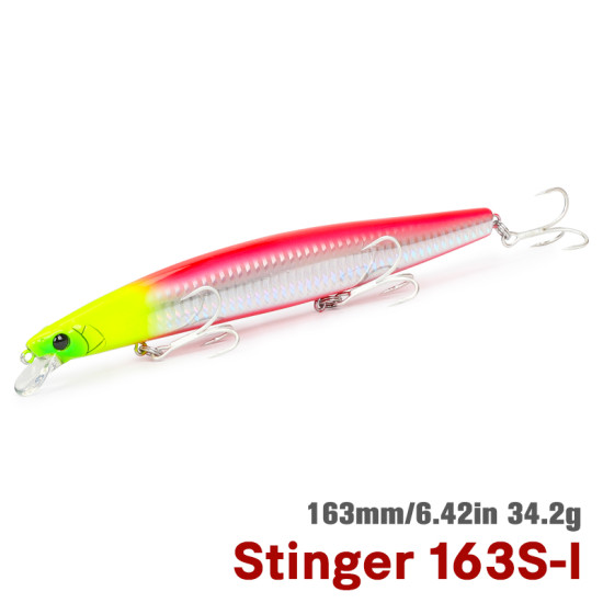 Τεχνητο TSURINΟYA 163S Sinking Saltwater Minnow STINGER 34.2gr Τεχνητο TSURINΟYA 163S Sinking Saltwater Minnow STINGER 34.2gr