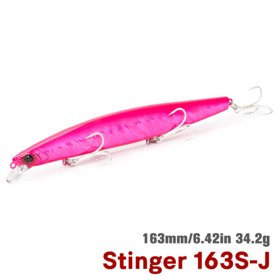 Τεχνητο TSURINΟYA 163S Sinking Saltwater Minnow STINGER 34.2gr Τεχνητο TSURINΟYA 163S Sinking Saltwater Minnow STINGER 34.2gr