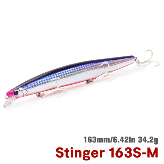 Τεχνητο TSURINΟYA 163S Sinking Saltwater Minnow STINGER 34.2gr Τεχνητο TSURINΟYA 163S Sinking Saltwater Minnow STINGER 34.2gr
