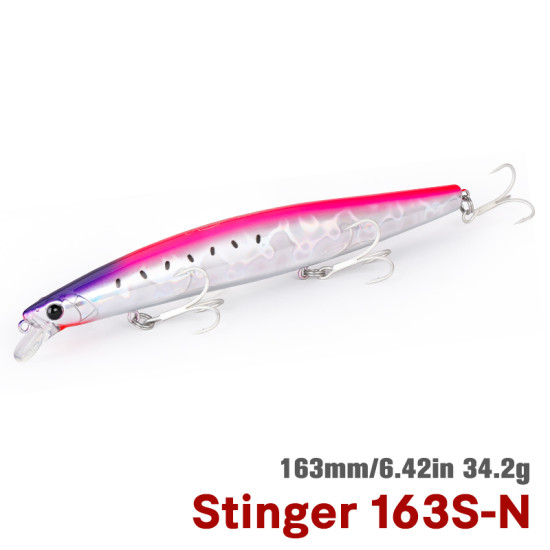 Τεχνητο TSURINΟYA 163S Sinking Saltwater Minnow STINGER 34.2gr Τεχνητο TSURINΟYA 163S Sinking Saltwater Minnow STINGER 34.2gr
