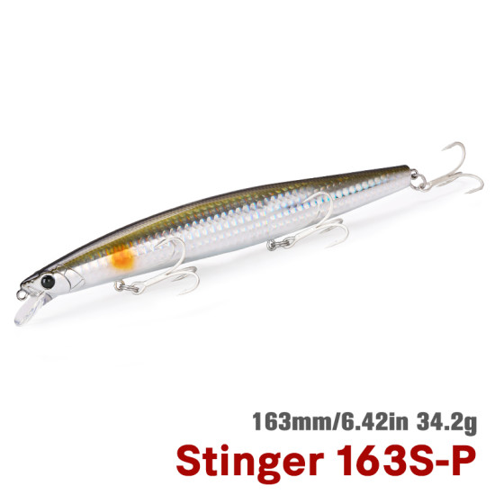 Τεχνητο TSURINΟYA 163S Sinking Saltwater Minnow STINGER 34.2gr Τεχνητο TSURINΟYA 163S Sinking Saltwater Minnow STINGER 34.2gr