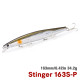 Τεχνητο TSURINΟYA 163S Sinking Saltwater Minnow STINGER 34.2gr Τεχνητο TSURINΟYA 163S Sinking Saltwater Minnow STINGER 34.2gr