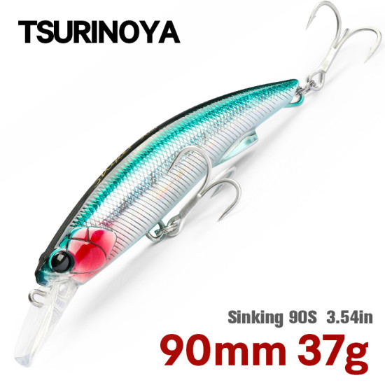 Τεχνητο  TSURINOYA STRIKER  90S Heavy Minnow Sinking  37gr
