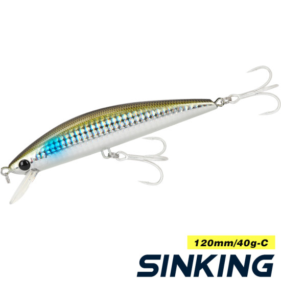 Τεχνητο Tsurinoya DW37 120mm/40g fast sinking new colors Τεχνητο Tsurinoya DW37 120mm/40g fast sinking new colors