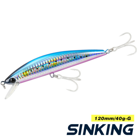 Τεχνητο Tsurinoya DW37 120mm/40g fast sinking new colors Τεχνητο Tsurinoya DW37 120mm/40g fast sinking new colors