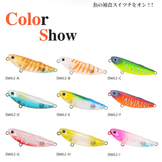 Τεχνητο TSURINOYA DW62 5.0cm/5g Mini Topwater pencil Τεχνητο TSURINOYA DW62 5.0cm/5g Mini Topwater pencil