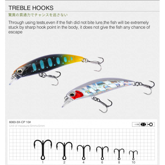 Τεχνητο TSURINOYA DW67 Sinking Minnow Lure 60mm 6.1g Τεχνητο TSURINOYA DW67 Sinking Minnow Lure 60mm 6.1g