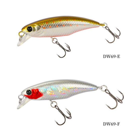 Τεχνητο TSURINOYA Fishing Lure DW69 Sinking Minnow Hard Bait 48S 48mm 3.3g Τεχνητο TSURINOYA Fishing Lure DW69 Sinking Minnow Hard Bait 48S 48mm 3.3g
