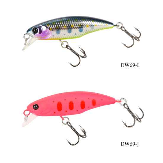 Τεχνητο TSURINOYA Fishing Lure DW69 Sinking Minnow Hard Bait 48S 48mm 3.3g Τεχνητο TSURINOYA Fishing Lure DW69 Sinking Minnow Hard Bait 48S 48mm 3.3g