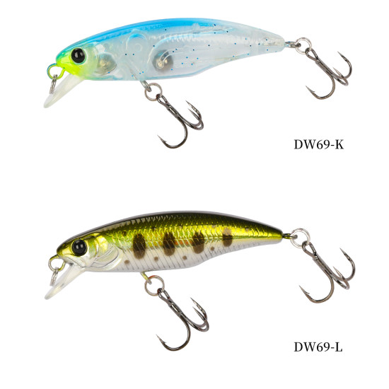 Τεχνητο TSURINOYA Fishing Lure DW69 Sinking Minnow Hard Bait 48S 48mm 3.3g Τεχνητο TSURINOYA Fishing Lure DW69 Sinking Minnow Hard Bait 48S 48mm 3.3g