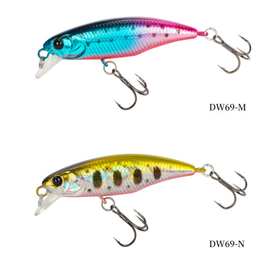 Τεχνητο TSURINOYA Fishing Lure DW69 Sinking Minnow Hard Bait 48S 48mm 3.3g Τεχνητο TSURINOYA Fishing Lure DW69 Sinking Minnow Hard Bait 48S 48mm 3.3g