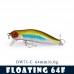 TSURINOYA DW71 Floating Fishing Lure Minnow 64F 64mm 6g  ΤΕΧΝΗΤΑ ΔΟΛΩΜΑΤΑ
