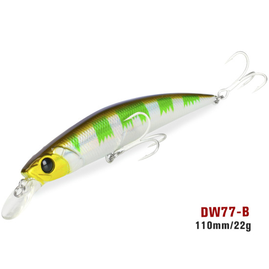 Τεχνητο TSURINOYA 110S Sinking Minnow DW77 110mm 22gr Τεχνητο TSURINOYA 110S Sinking Minnow DW77 110mm 22gr