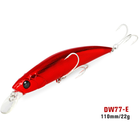 Τεχνητο TSURINOYA 110S Sinking Minnow DW77 110mm 22gr Τεχνητο TSURINOYA 110S Sinking Minnow DW77 110mm 22gr