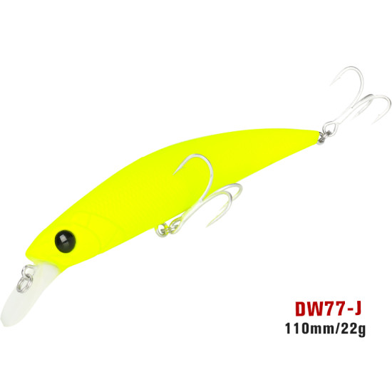 Τεχνητο TSURINOYA 110S Sinking Minnow DW77 110mm 22gr Τεχνητο TSURINOYA 110S Sinking Minnow DW77 110mm 22gr