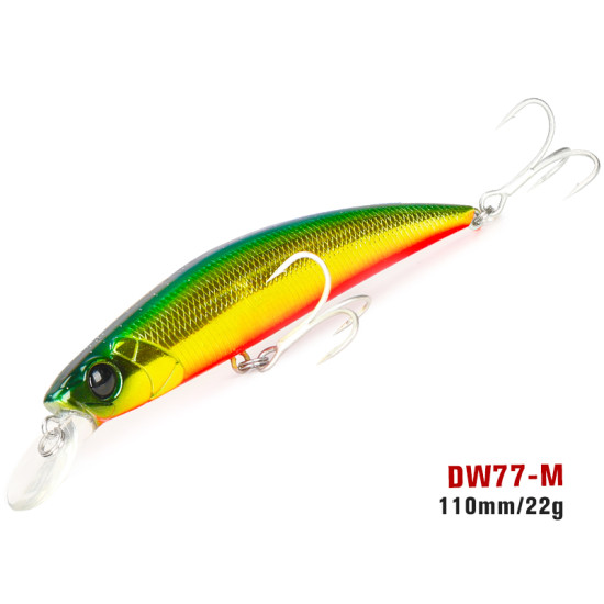 Τεχνητο TSURINOYA 110S Sinking Minnow DW77 110mm 22gr Τεχνητο TSURINOYA 110S Sinking Minnow DW77 110mm 22gr