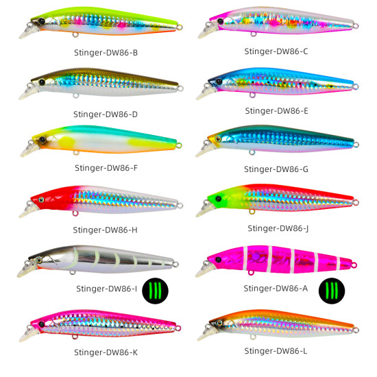 Τεχνητο TSURINOYA DW86 STINGER 98mm 14.5g Τεχνητο TSURINOYA DW86 STINGER 98mm 14.5g