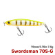 Τεχνητο TSURINOYA 70S Sinking Pencil SWORDSMAN 70mm 7.6g Τεχνητο TSURINOYA 70S Sinking Pencil SWORDSMAN 70mm 7.6g
