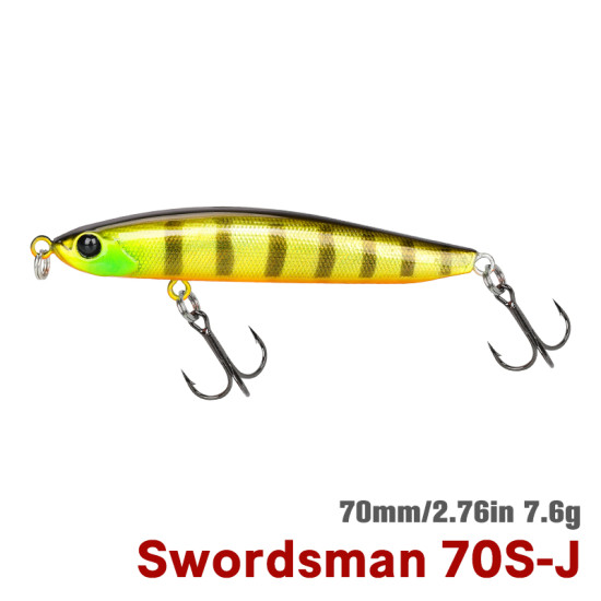 Τεχνητο TSURINOYA 70S Sinking Pencil SWORDSMAN 70mm 7.6g Τεχνητο TSURINOYA 70S Sinking Pencil SWORDSMAN 70mm 7.6g