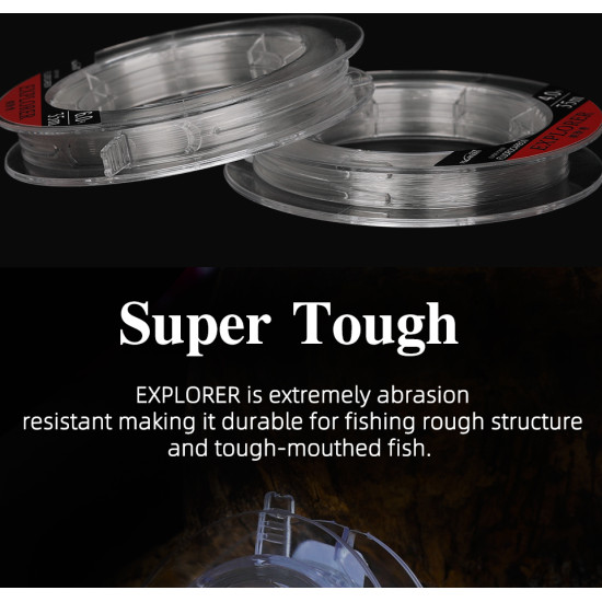 Μεσινεζα TSURINOYA EXPLORER 100% 35m High Strong Fluorocarbon Line Μεσινεζα TSURINOYA EXPLORER 100% 35m High Strong Fluorocarbon Line