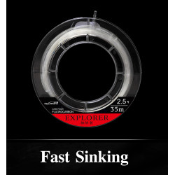 Μεσινεζα TSURINOYA EXPLORER 100% 35m High Strong Fluorocarbon Line Μεσινεζα TSURINOYA EXPLORER 100% 35m High Strong Fluorocarbon Line