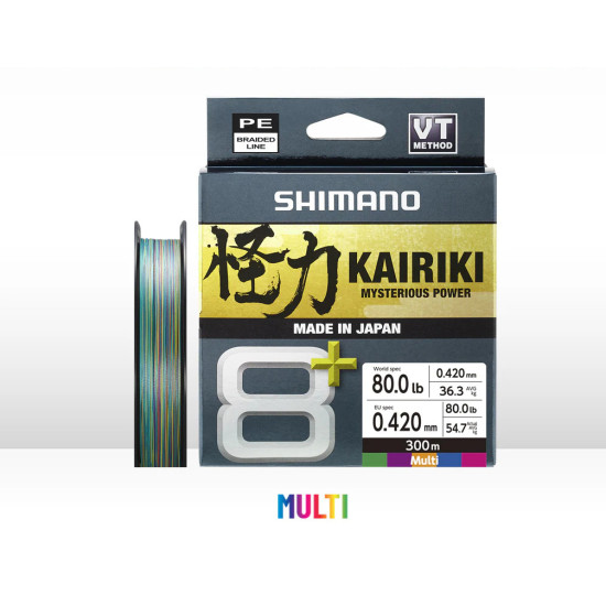 Νημα Shimano Kairiki 8+ Multicolor 300m Νημα Shimano Kairiki 8+ Multicolor 300m