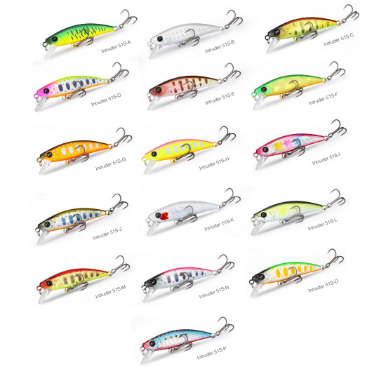 Τεχνητο TSURINOYA INTRUDER 51S 5,8gr Sinking Minnow Τεχνητο TSURINOYA INTRUDER 51S 5,8gr Sinking Minnow