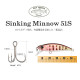 Τεχνητο TSURINOYA INTRUDER 51S 5,8gr Sinking Minnow Τεχνητο TSURINOYA INTRUDER 51S 5,8gr Sinking Minnow