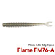 TSURINOYA FLAME Silicone Worm 1.8g 18pcs TSURINOYA FLAME Silicone Worm 1.8g 18pcs