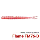 TSURINOYA FLAME Silicone Worm 1.8g 18pcs TSURINOYA FLAME Silicone Worm 1.8g 18pcs