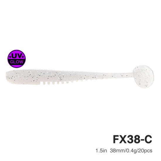 Σιλικόνη TSURINOYA FLEX ROCKFISH 38mm 0.4g (20τεμ) – Ajing & Light Game με Ουρά T-tail Σιλικόνη TSURINOYA FLEX ROCKFISH 38mm 0.4g (20τεμ) – Ajing & Light Game με Ουρά T-tail