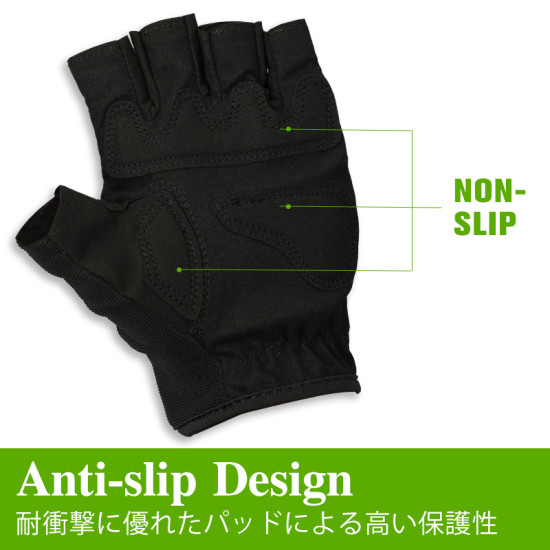TSURINOYA Summer Sun Protection Half Finger Fishing Gloves TSURINOYA Summer Sun Protection Half Finger Fishing Gloves